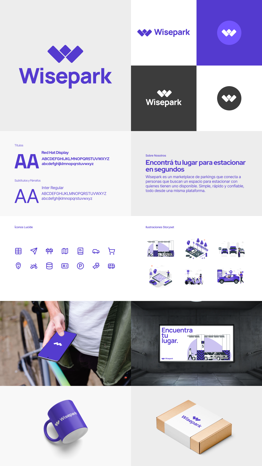 Wisepark brand board